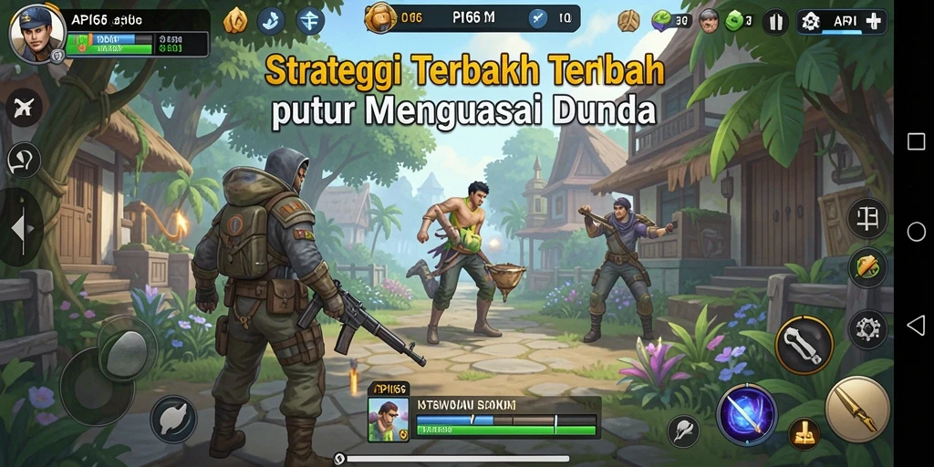 Tampilan screenshot gameplay API66 menunjukkan pertempuran yang intens dan strategi mendalam.