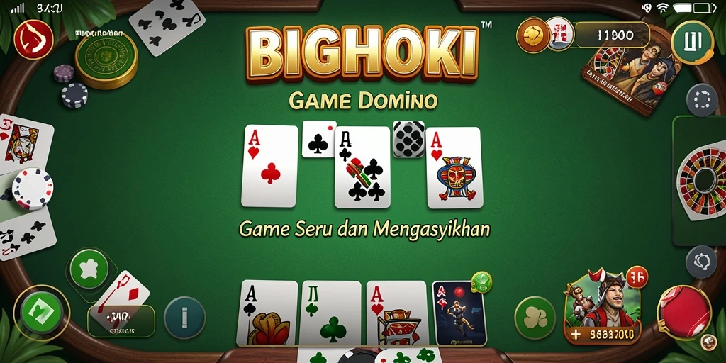 Tampilan gameplay seru dari BIGHOKI yang melibatkan pemain.