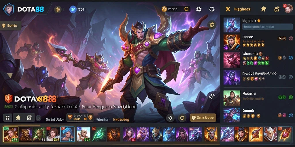 Tampilan antarmuka DOTA88 yang user-friendly dan menarik.