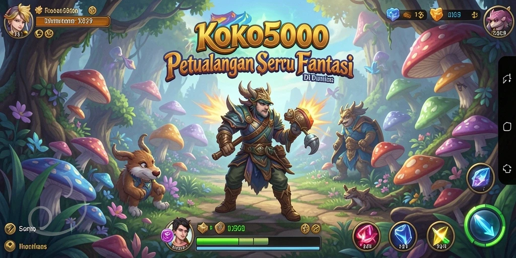 Tampilan gameplay seru di dunia KOKO5000 yang penuh tantangan.