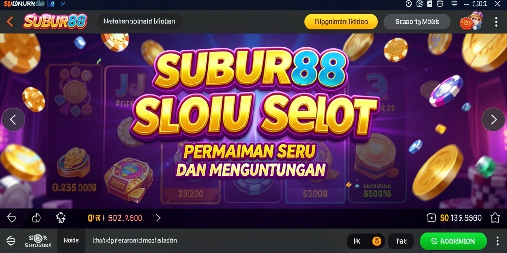 Tampilan gameplay SUBUR88 yang seru dan penuh warna.