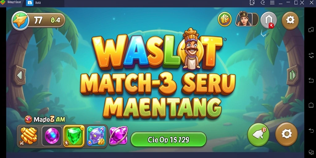 Gameplay seru WASLOT dengan kombinasi puzzle Match-3.